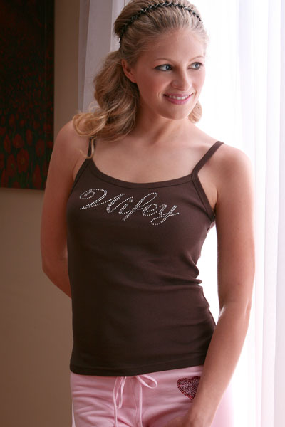 rhinestone embellished wifey shirt